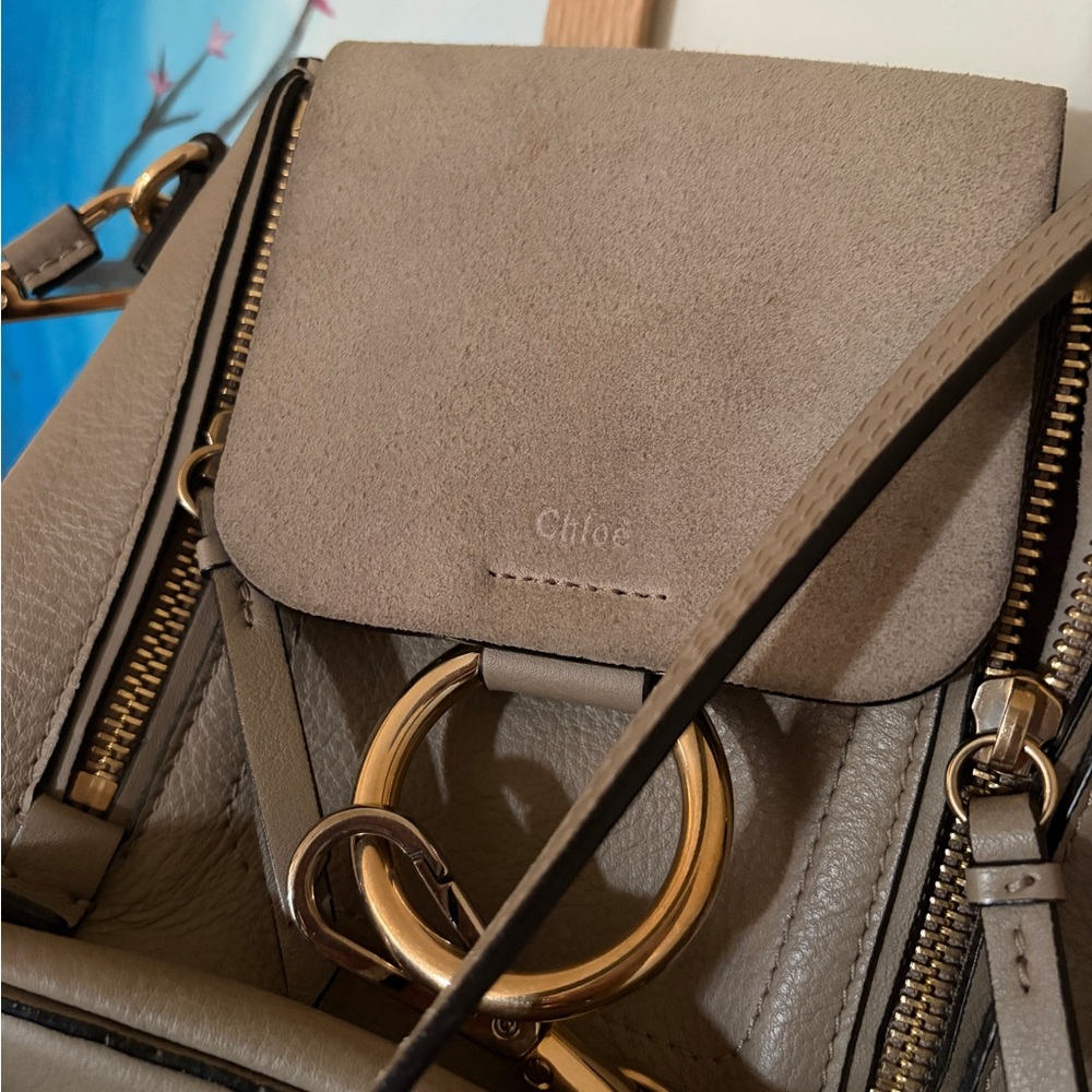 Chloe Mini Faye Backpack Motty Grey - Picture 7 of 15